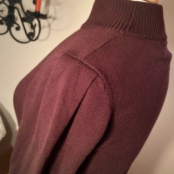 Brown Fitted Sweater Dress - Picture 6 of 8